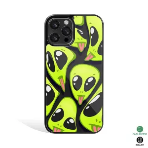 Trippy Aliens Phone Cover | Glass Case