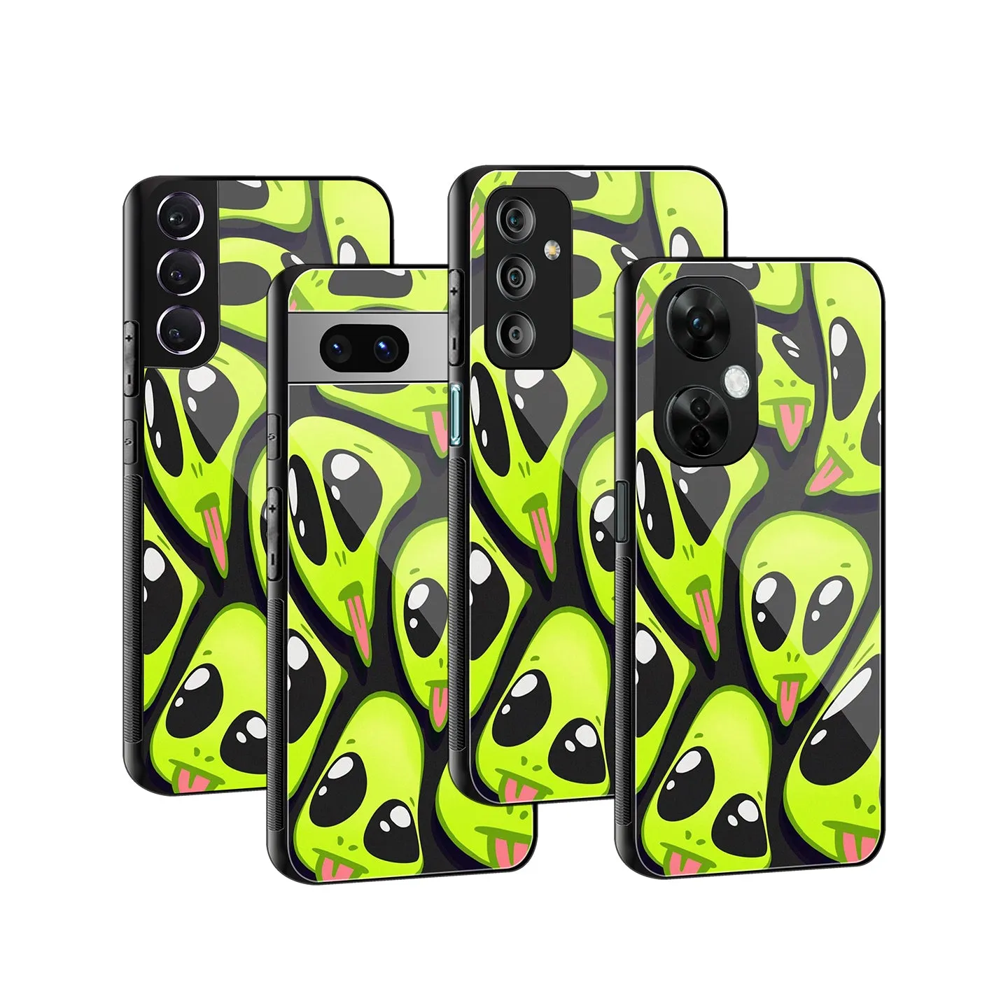 Trippy Aliens Phone Cover | Glass Case