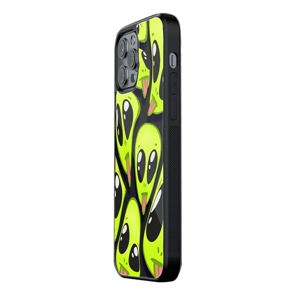 Trippy Aliens Phone Cover | Glass Case