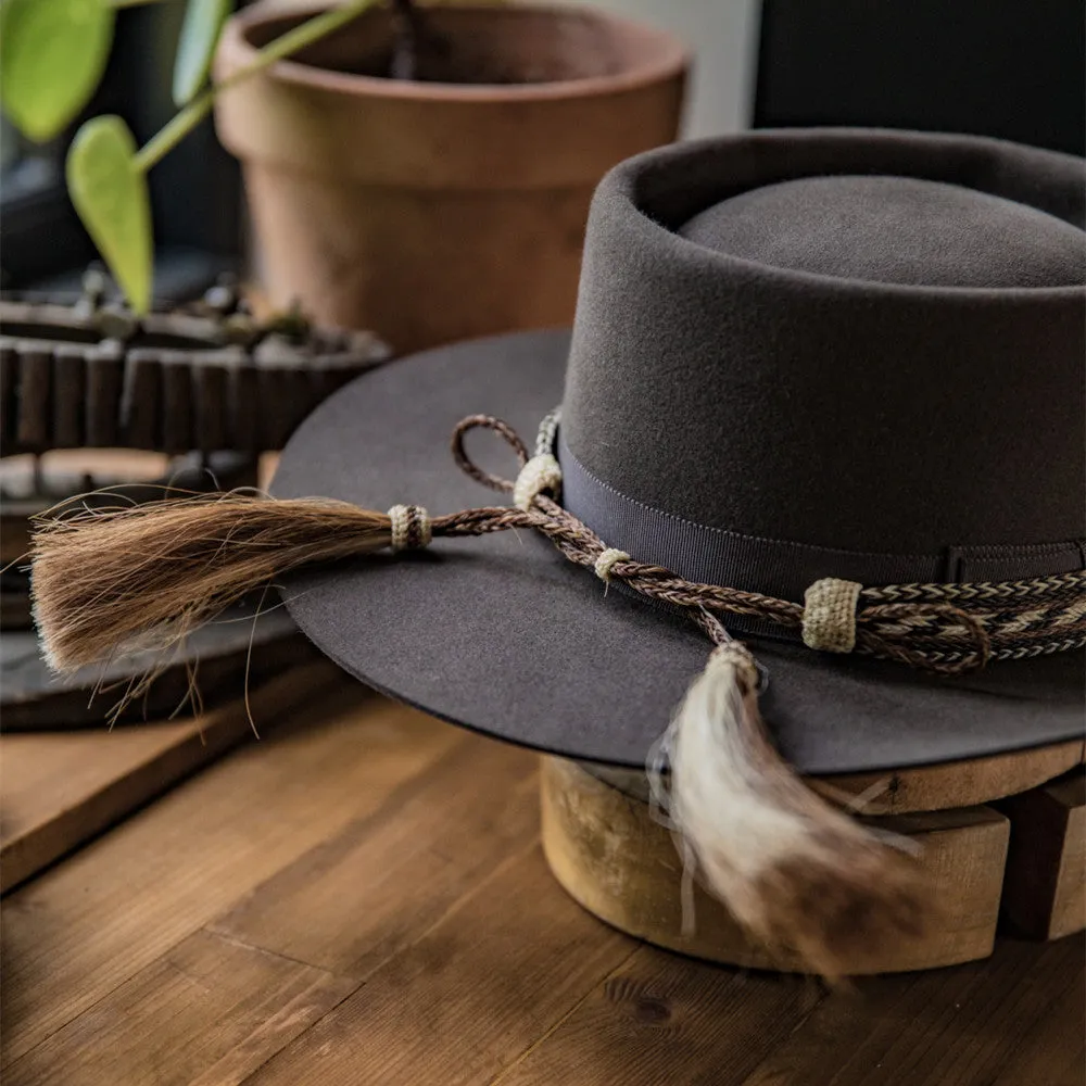 Western Wool Felt Pork Pie Hat